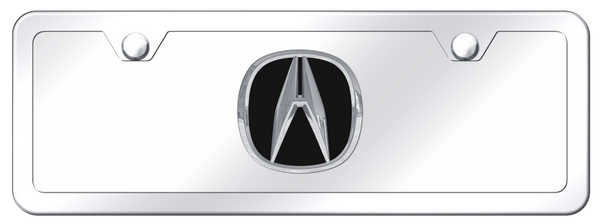 Acura Acura Mini Kit - Chrome on Mirrored License Plate - ACU.CCMK