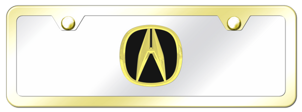 Acura Acura Mini Kit - Gold on Mirrored License Plate - ACU.GCMK