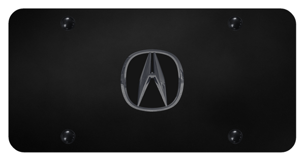 Acura Acura License Plate - Black Pearl on Black License Plate - ACU.PB
