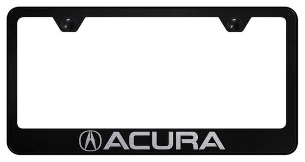 Acura Acura Black Laser Etched Standard License Frame - LF.ACU.EB