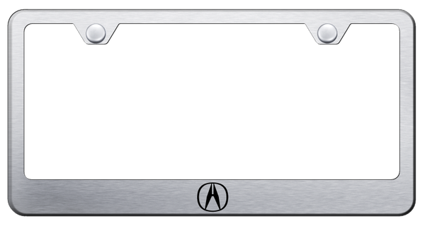 Acura Acura (Logo Only) Stainless Steel Frame - Etched Brushed License Plate Frame - LF.ACUL.ES