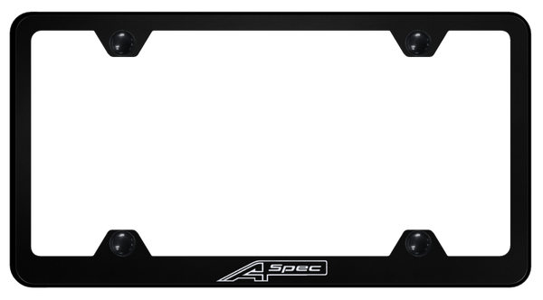 Acura A-Spec Steel Wide Body Frame - Laser Etched Black License Plate Frame - LFW.ASPEC.EB