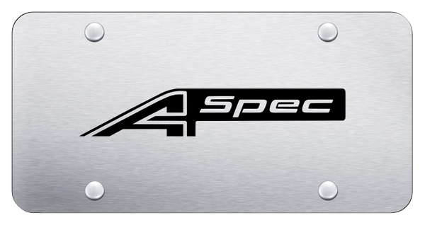 Acura A-Spec License Plate - Laser Etched Brushed License Plate - PL.ASPEC.ES