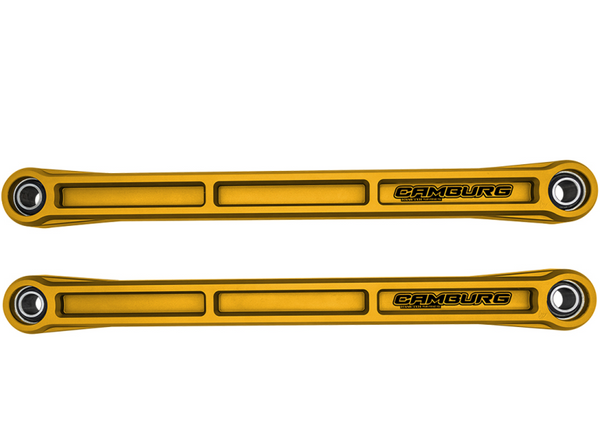 Camburg KINETIK Series Rear Billet Lower Trailing Arm Kit (GOLD) for 2021-2024 Ford Bronco - CAM-120032-GLD [2024 2023 2022 2021]