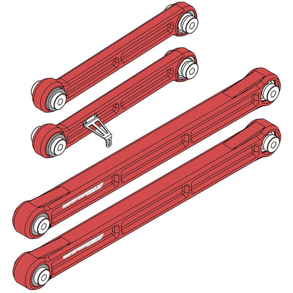 Camburg KINETIK Series Rear Billet Trailing Arm Kit (RED) for 2023-2024 Toyota Sequoia - CAM-320029-RED [2024 2023]