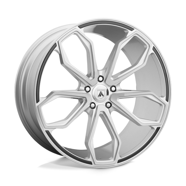 Asanti Black ABL-19 ATHENA BRUSHED SILVER Wheels for 2005-2024 VOLKSWAGEN JETTA [] - 20X8.5 38 MM - 20"  - (2024 2023 2022 2021 2020 2019 2018 2017 2016 2015 2014 2013 2012 2011 2010 2009 2008 2007 2006 2005)