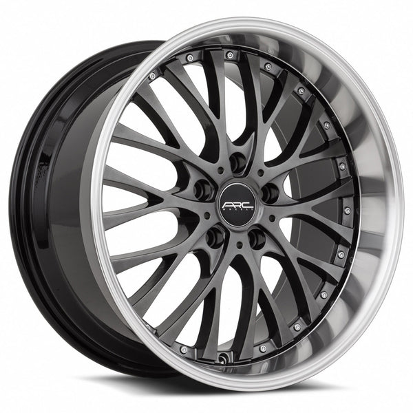 ARC AR6 Hyper Black Machine Lip Wheels for 2019-2023 ACURA RDX [] - 18x9 35 mm - 18"  - (2023 2022 2021 2020 2019)