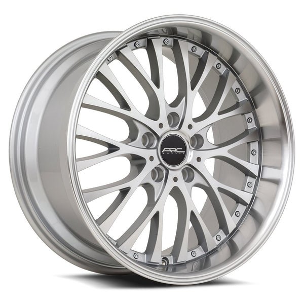 ARC AR6 Silver Machine Face Lip Chrome Rivet Wheels for 2006-2008 INFINITI G35 [] - 18x9 35 mm - 18"  - (2008 2007 2006)