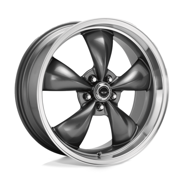American Racing AR105 TORQ THRUST M ANTHRACITE MACHINED LIP Wheels for 2003-2005 NISSAN 350Z [] - 18X8 0 MM - 18"  - (2005 2004 2003)