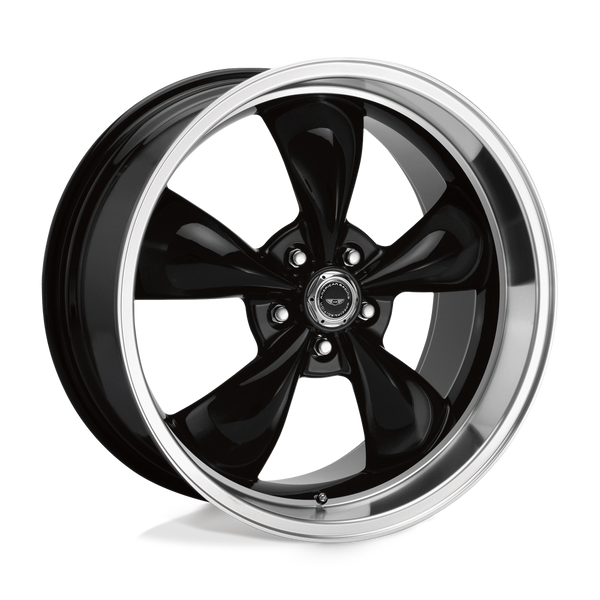 American Racing AR105 TORQ THRUST M GLOSS BLACK MACHINED LIP Wheels for 2011-2020 HYUNDAI ELANTRA [] - 16X7 35 MM - 16"  - (2020 2019 2018 2017 2016 2015 2014 2013 2012 2011)