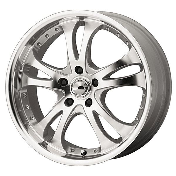 American Racing AR383 CASINO SILVER MACHINED Wheels for 2001-2005 LEXUS GS430 [] - 17X7.5 45 MM - 17"  - (2005 2004 2003 2002 2001)