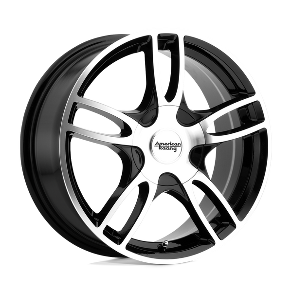 American Racing AR919 ESTRELLA 2 GLOSS BLACK MACHINED Wheels for 1998-2000 LEXUS GS400 [] - 17X7.5 45 MM - 17"  - (2000 1999 1998)