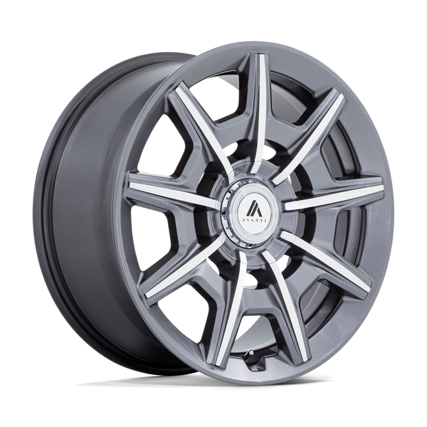 Asanti Black AB041 ESQUIRE GLOSS ANTHRACITE BRIGHT MACHINED Wheels for 2010-2021 VOLKSWAGEN GOLF [] - 20X9 45 MM - 20"  - (2021 2020 2019 2018 2017 2016 2015 2014 2013 2012 2011 2010)