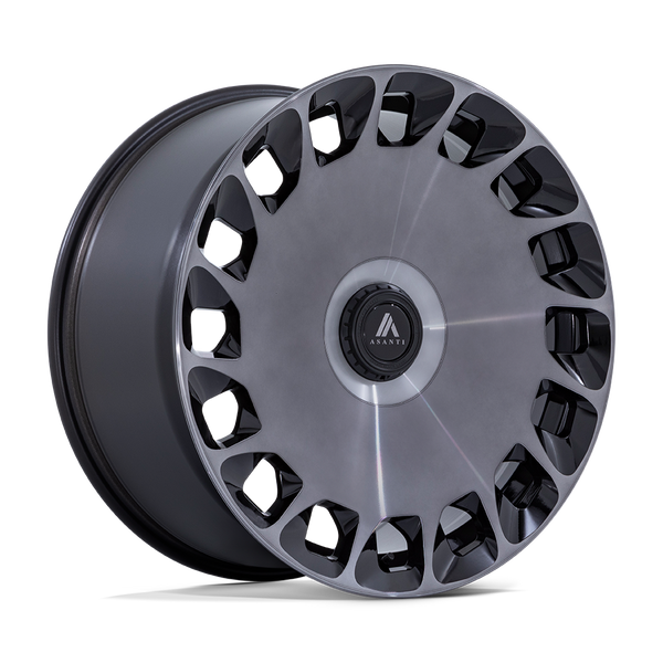 Asanti Black AB045 ARISTOCRAT GLOSS BLACK MACHINED FACE WITH DDT Wheels for 2012-2016 AUDI A4 | A4 QUATTRO [] - 20X9 35 MM - 20"  - (2016 2015 2014 2013 2012)