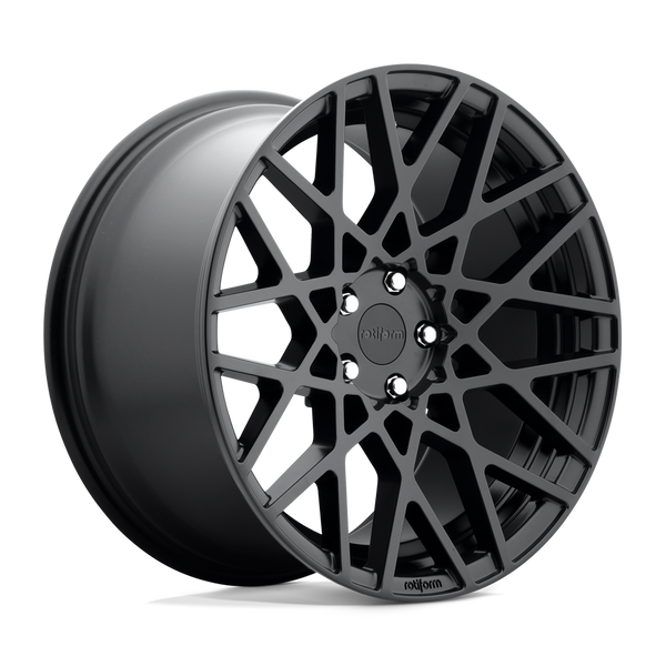 Rotiform R112 BLQ MATTE BLACK Wheels for 2010-2021 VOLKSWAGEN GOLF [] - 19X8.5 35 MM - 19"  - (2021 2020 2019 2018 2017 2016 2015 2014 2013 2012 2011 2010)