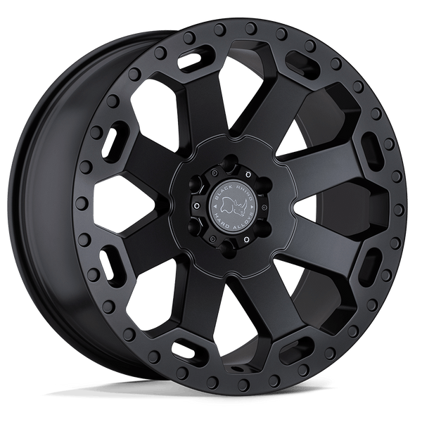 Black Rhino WARLORD MATTE BLACK Wheels for 2008-2009 PONTIAC G8 [] - 17X8 35 MM - 17"  - (2009 2008)