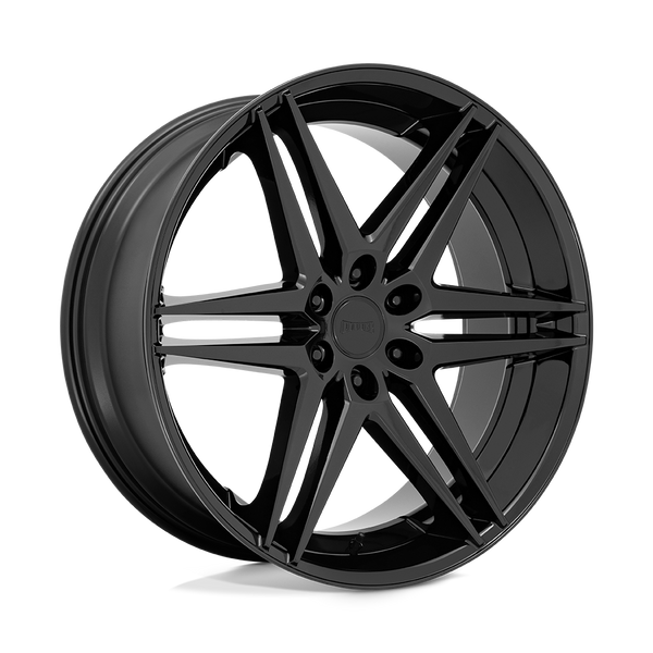 DUB 1PC S268 DIRTY DOG ALL GLOSSY BLACK Wheels for 2007-2013 CHEVROLET AVALANCHE [] - 24X10 25 MM - 24"  - (2013 2012 2011 2010 2009 2008 2007)