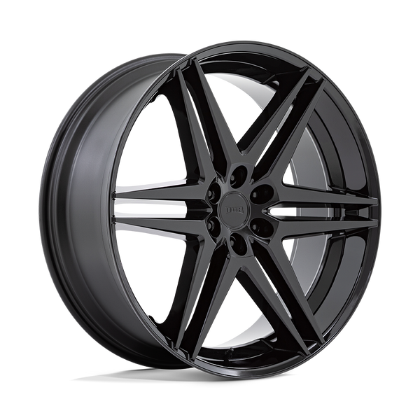 DUB 1PC S268 DIRTY DOG ALL GLOSSY BLACK Wheels for 2007-2013 CHEVROLET AVALANCHE [] - 26X10 25 MM - 26"  - (2013 2012 2011 2010 2009 2008 2007)