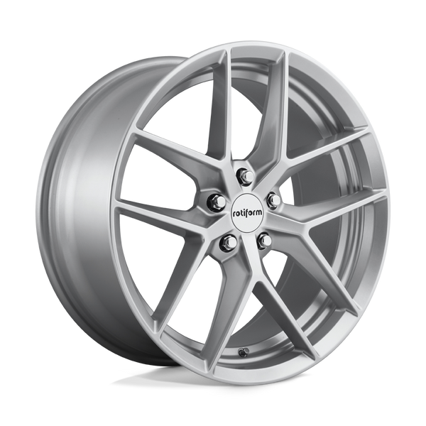 Rotiform R133 FLG GLOSS SILVER Wheels for 2012-2016 AUDI A5 | A5 QUATTRO [] - 19X8.5 45 MM - 19"  - (2016 2015 2014 2013 2012)