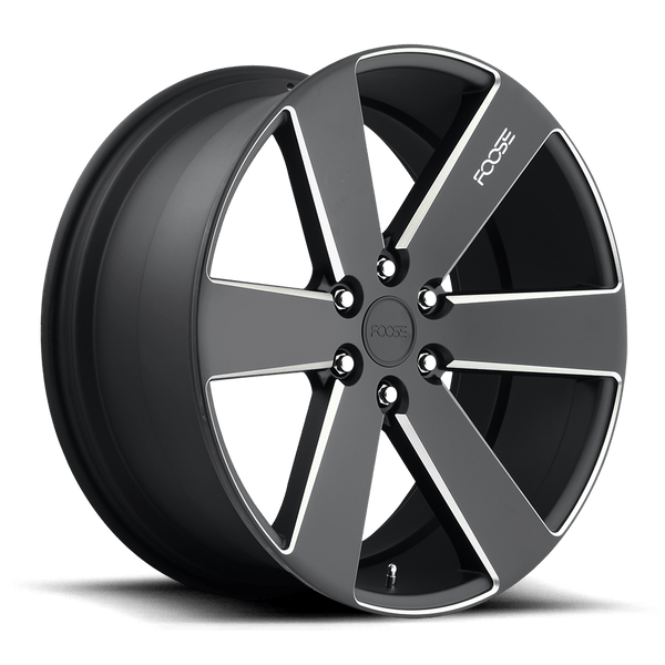 Foose 1PC F158 SWITCH MATTE BLACK MILLED Wheels for 2007-2020 CHEVROLET SUBURBAN [] - 20X9.5 30 MM - 20"  - (2020 2019 2018 2017 2016 2015 2014 2013 2012 2011 2010 2009 2008 2007)