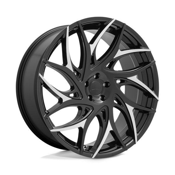 DUB 1PC S259 G.O.A.T. GLOSS BLACK WITH MACHINED SPOKES Wheels for 2001-2005 LEXUS GS430 [] - 20X9 35 MM - 20"  - (2005 2004 2003 2002 2001)