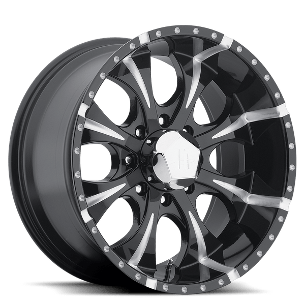 Helo HE791 MAXX GLOSS BLACK MILLED Wheels for 2007-2020 CHEVROLET SUBURBAN [] - 17X9 18 MM - 17"  - (2020 2019 2018 2017 2016 2015 2014 2013 2012 2011 2010 2009 2008 2007)