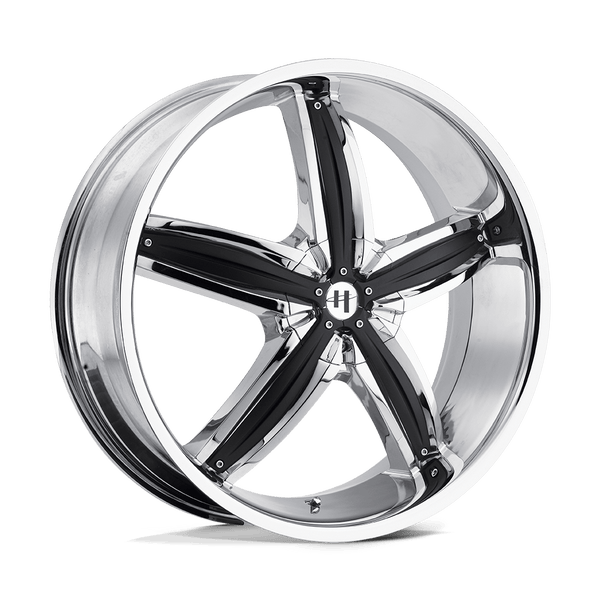 Helo HE844 CHROME PLATED WITH GLOSS BLACK ACCENTS Wheels for 1998-2000 LEXUS GS400 [] - 20X8 48 MM - 20"  - (2000 1999 1998)