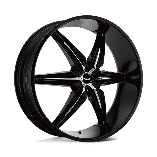 Helo HE866 GLOSS BLACK WITH REMOVABLE CHROME ACCENTS Wheels for 2008-2009 PONTIAC G8 [] - 20X8.5 35 MM - 20"  - (2009 2008)