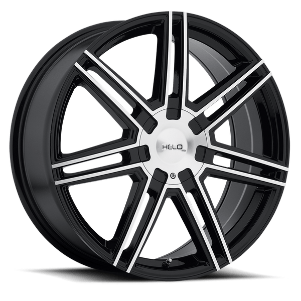 Helo HE884 GLOSS BLACK WITH MACHINED FACE Wheels for 2008-2009 PONTIAC G8 [] - 20X8 45 MM - 20"  - (2009 2008)