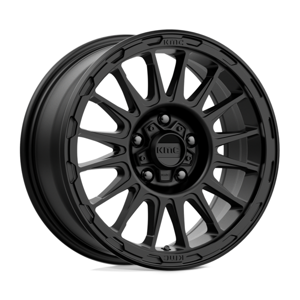 KMC KM542 IMPACT SATIN BLACK Wheels for 2013-2018 FORD FOCUS ST [] - 17X8 38 MM - 17"  - (2018 2017 2016 2015 2014 2013)