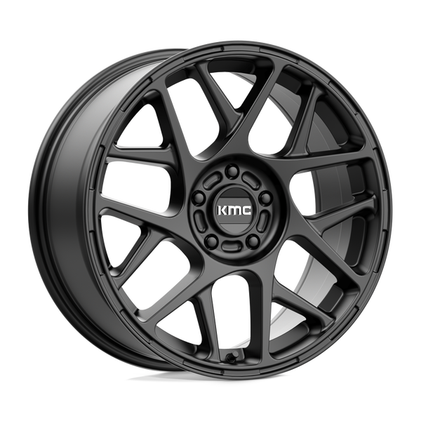 KMC KM708 BULLY SATIN BLACK Wheels for 2012-2016 AUDI A5 | A5 QUATTRO [] - 18X8 38 MM - 18"  - (2016 2015 2014 2013 2012)