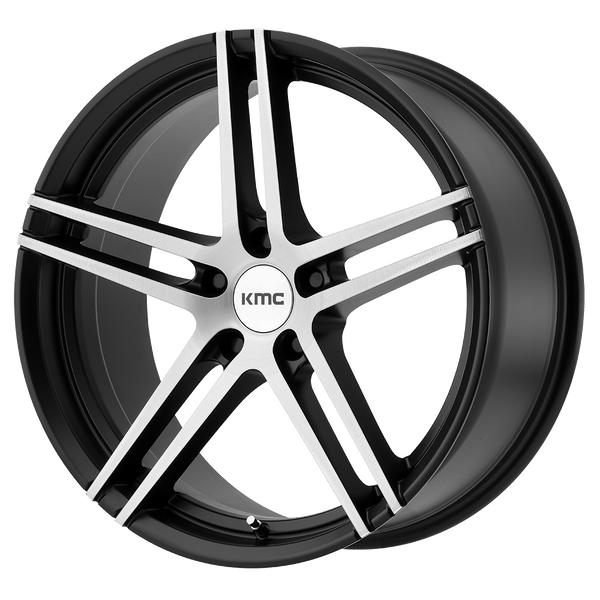 KMC KM703 MONOPHONIC SATIN BLACK BRUSHED Wheels for 2023-2024 ACURA INTEGRA [] - 18X8.5 35 MM - 18"  - (2024 2023)