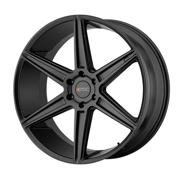 KMC KM712 PRISM TRUCK SATIN BLACK Wheels for 2007-2013 CHEVROLET AVALANCHE [] - 20X9 30 MM - 20"  - (2013 2012 2011 2010 2009 2008 2007)