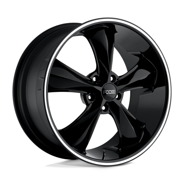 Foose 1PC F104 LEGEND GLOSS BLACK MILLED Wheels for 2008-2009 PONTIAC G8 [] - 20X8.5 35 MM - 20"  - (2009 2008)