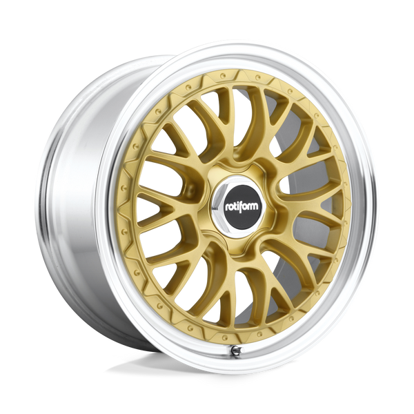 Rotiform R156 LSR MATTE GOLD MACHINED Wheels for 2010-2016 HYUNDAI GENESIS COUPE [] - 18X8.5 35 MM - 18"  - (2016 2015 2014 2013 2012 2011)