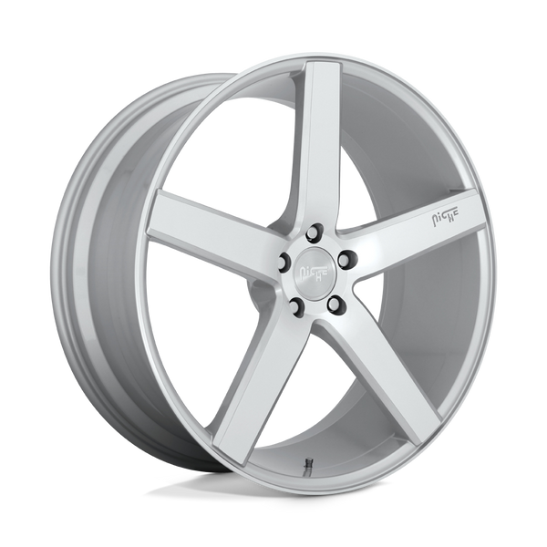 Niche 1PC M135 MILAN GLOSS SILVER MACHINED Wheels for 2023-2024 ACURA INTEGRA [] - 19X8.5 35 MM - 19"  - (2024 2023)