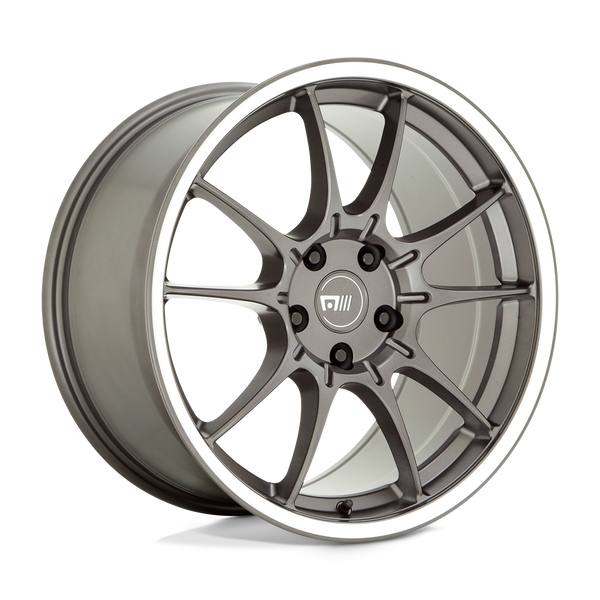 Motegi MR152 SS5 GUNMETAL WITH MACHINED LIP Wheels for 1998-2000 LEXUS GS400 [] - 18X8.5 35 MM - 18"  - (2000 1999 1998)