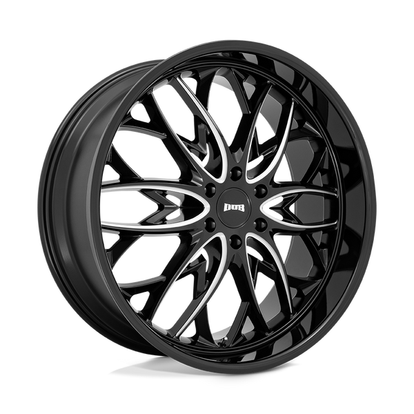 DUB 1PC S263 OG GLOSS BLACK MILLED Wheels for 2007-2020 CHEVROLET SUBURBAN [] - 24X10 25 MM - 24"  - (2020 2019 2018 2017 2016 2015 2014 2013 2012 2011 2010 2009 2008 2007)