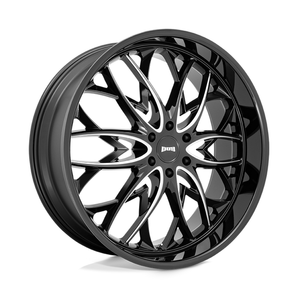 DUB 1PC S263 OG GLOSS BLACK MILLED Wheels for 2007-2013 CHEVROLET AVALANCHE [] - 26X10 25 MM - 26"  - (2013 2012 2011 2010 2009 2008 2007)