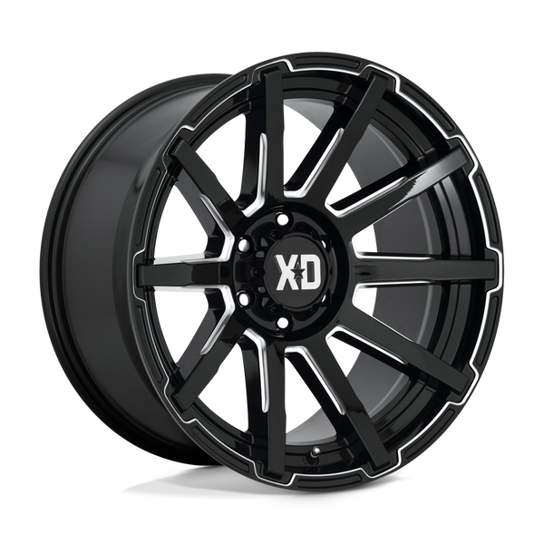 XD XD847 OUTBREAK GLOSS BLACK MILLED Wheels for 2023-2024 ACURA INTEGRA [] - 17X8 35 MM - 17"  - (2024 2023)