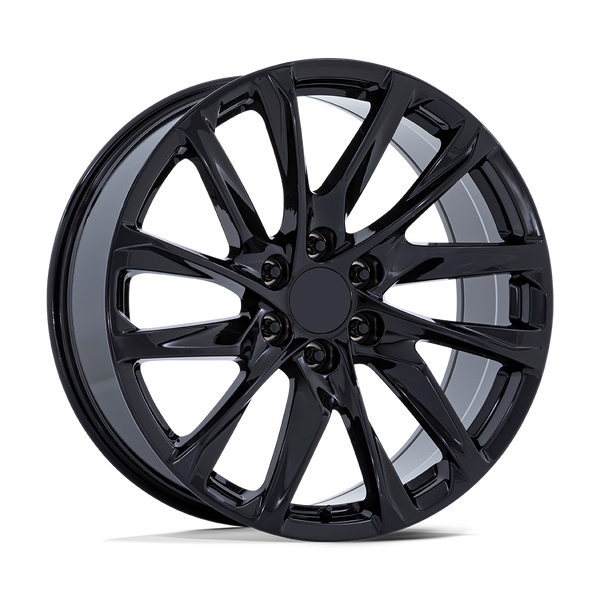 Performance Replicas PR213 GLOSS BLACK Wheels for 2007-2013 CHEVROLET AVALANCHE [] - 22X9 28 MM - 22"  - (2013 2012 2011 2010 2009 2008 2007)