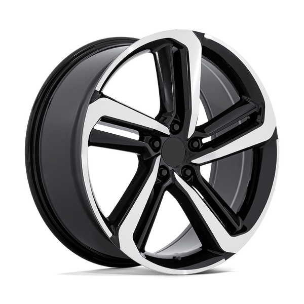 Performance Replicas PR216 GLOSS BLACK MACHINED Wheels for 2011-2020 HYUNDAI ELANTRA [] - 18X8 45 MM - 18"  - (2020 2019 2018 2017 2016 2015 2014 2013 2012 2011)