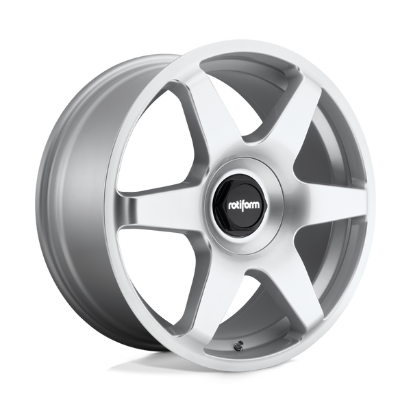 Rotiform R114 SIX GLOSS SILVER Wheels for 2012-2016 AUDI A5 | A5 QUATTRO [] - 19X8.5 45 MM - 19"  - (2016 2015 2014 2013 2012)