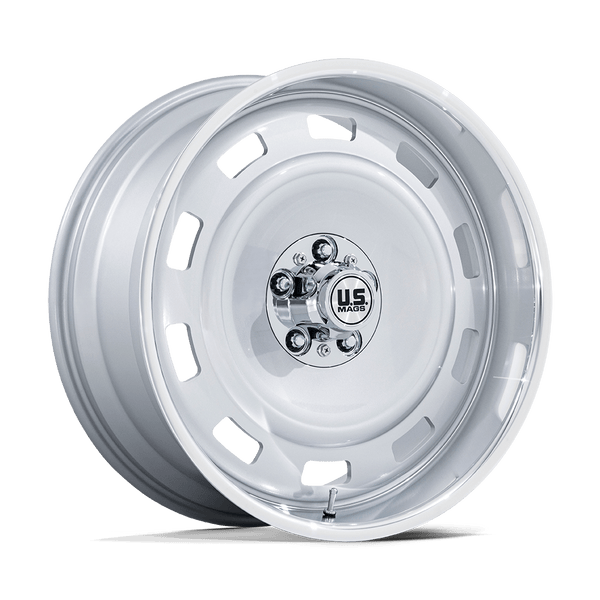 US Mag 1PC UC143 SCOTTSDALE SILVER WITH DIAMOND CUT LIP Wheels for 2007-2020 CHEVROLET SUBURBAN [] - 22X9 15 MM - 22"  - (2020 2019 2018 2017 2016 2015 2014 2013 2012 2011 2010 2009 2008 2007)