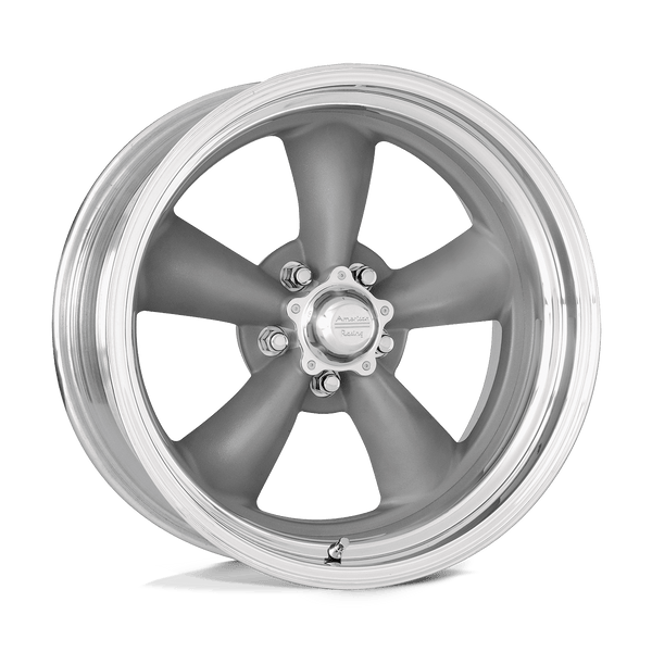 American Racing Vintage VN205 CLASSIC TORQ THRUST II CUSTOM TORQ THRUST GRAY POLISHED LIP Wheels for 2023-2024 ACURA INTEGRA [] - 17X8 33 MM - 17"  - (2024 2023)