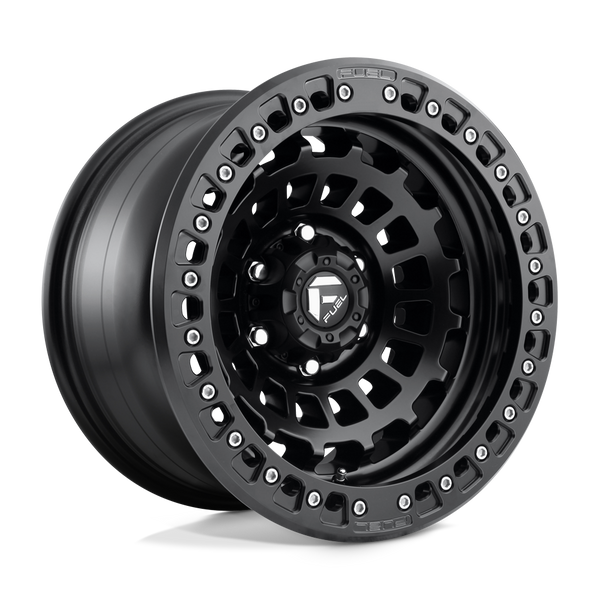 Fuel 1PC D101 ZEPHYR BEADLOCK MATTE BLACK Wheels for 2007-2020 CHEVROLET SUBURBAN [] - 17X9 -15 MM - 17"  - (2020 2019 2018 2017 2016 2015 2014 2013 2012 2011 2010 2009 2008 2007)