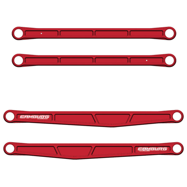 Camburg KINETIK Series Rear Billet Trailing Arm Kit (RED) for 2021-2023 Ford F-150 - CAM-120033-RED [2023 2022 2021]