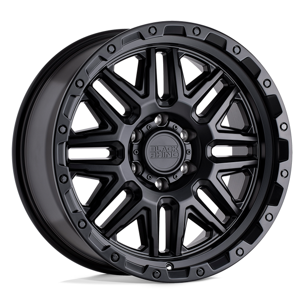 Black Rhino ALAMO MATTE BLACK W/ BLACK BOLTS Wheels for 2007-2020 CHEVROLET SUBURBAN [] - 20X9 12 MM - 20"  - (2020 2019 2018 2017 2016 2015 2014 2013 2012 2011 2010 2009 2008 2007)