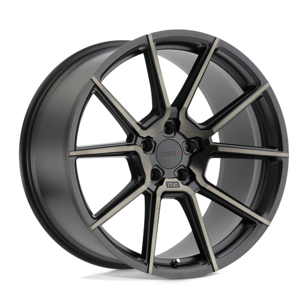 TSW CHRONO MATTE BLACK W/ MACHINE FACE & DARK TINT Wheels for 1993-2005 LEXUS GS300 [] - 17X8 40 MM - 17"  - (2005 2004 2003 2002 2001 2000 1999 1998 1997 1996 1995 1994 1993)