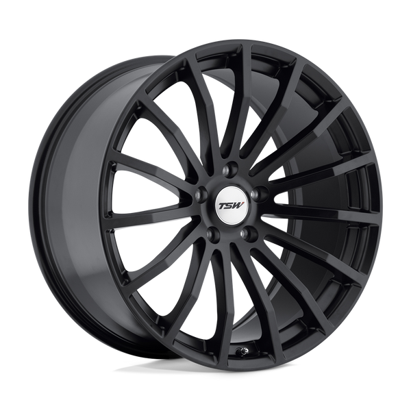 TSW MALLORY MATTE BLACK Wheels for 2012-2016 AUDI A4 | A4 QUATTRO [] - 17X8 45 MM - 17"  - (2016 2015 2014 2013 2012)